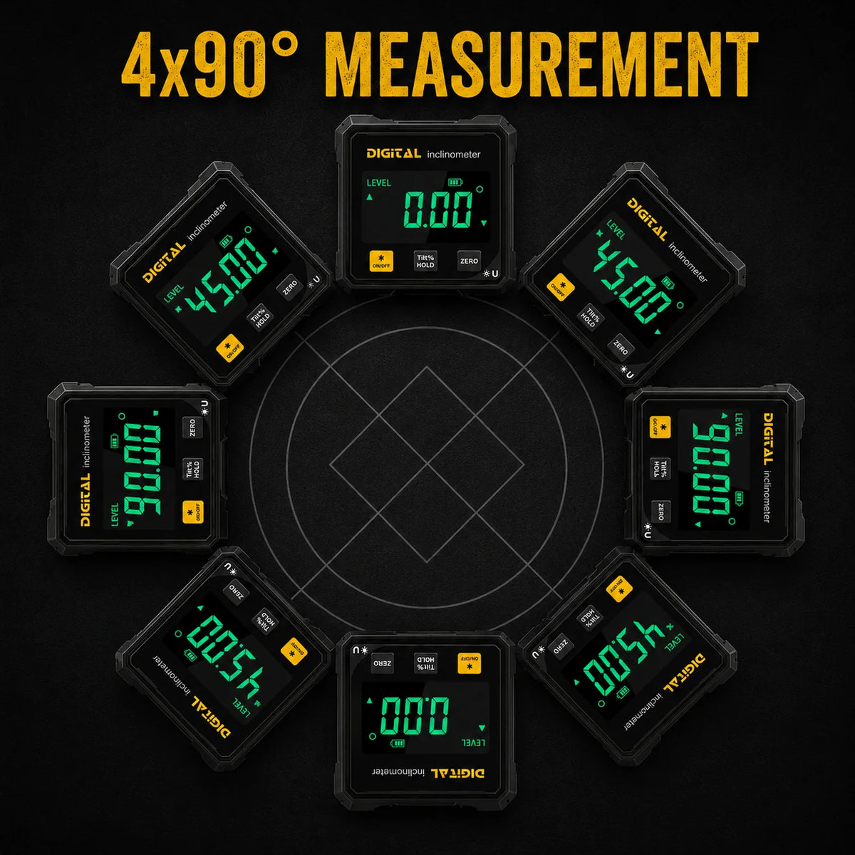 Magnetic Digital Angle Finder Protractor Inclinometer