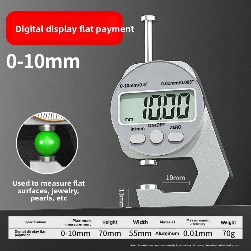 Digital Thickness Gauge Meter LCD Display 0-10/20mm - Image 4