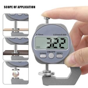 Digital Thickness Gauge Meter LCD Display 0-10/20mm