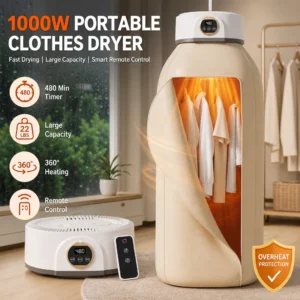 Portable Electric Clothes Dryer Machine for Apartments, Travel & Baby Clothes