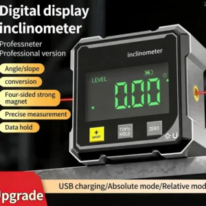 Magnetic Digital Angle Finder with Electronic Laser